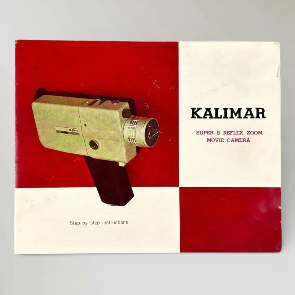 Vintage Kalimar Super 8 Reflex Zoom Film Camera Original Box and Manual Included